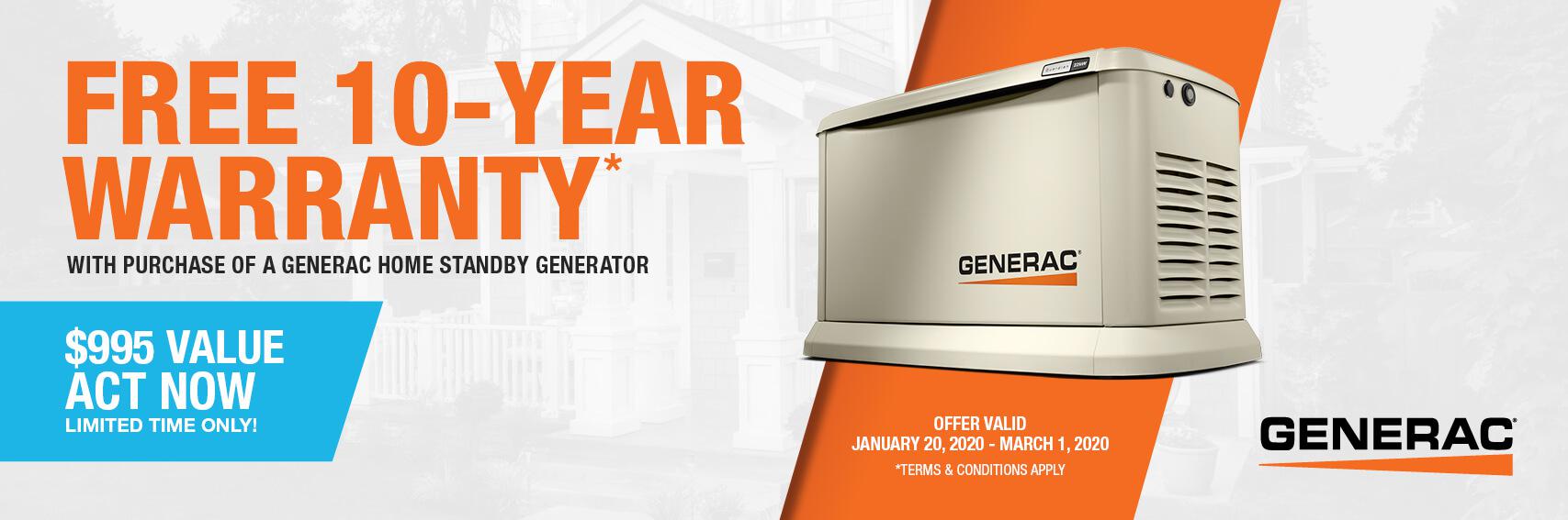 Homestandby Generator Deal | Warranty Offer | Generac Dealer | Chelmsford, MA